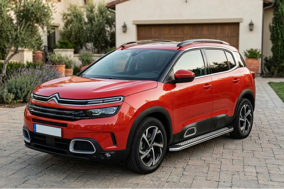 Citroen C5 Aircross 2017-2025 Marchepieds Latéraux Maydos V2 (2 pcs, Aluminium & Inox) Image