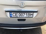 Mercedes Citan 2013-2021 Baguette chromée au-dessus de la plaque d'immatriculation (inox) photo 2