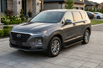 Hyundai Santa Fe 4 2018-2023 Marchepieds Latéraux Allmond Black (2 pcs, Aluminium) photo 1