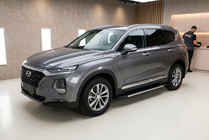 Hyundai Santa Fe 4 2018-2023 Marchepieds Latéraux Fullmond (2 pcs, Aluminium) photo 1