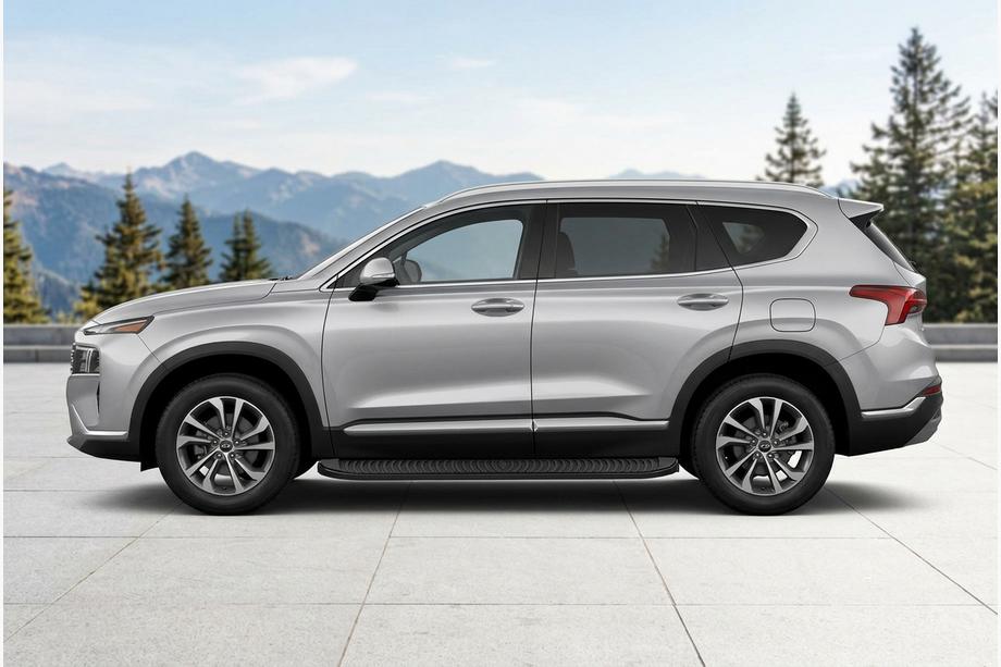Hyundai Santa Fe 4 2018-2023 Marchepieds Latéraux Tayga Black (2 pcs, Aluminium) Image