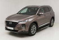 Hyundai Santa Fe 4 2018-2023 Marchepieds Latéraux Bosphore Grey (2 pcs, Aluminium) photo 1