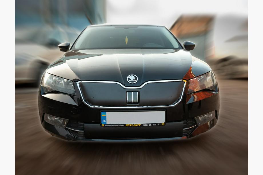 Skoda Superb 2015-2024 Cache hiver de calandre (2015-2019, supérieur) Mat Image