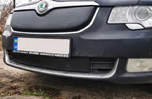 Skoda Superb 2009-2015 Cache calandre hiver (inférieur, 2008-2013) photo 3