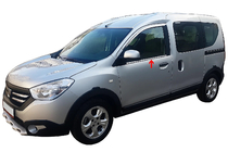 Renault Dokker 2013-2022 Encadrement de vitres (2 pcs, inox) Carmos - Acier Inoxydable Turc photo 1