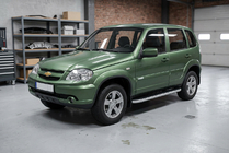 Chevrolet Niva 1998-2020 Marchepieds Latéraux Tayga Grey (2 pcs, Aluminium) photo 1