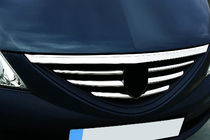 Renault Logan I 2005-2008 Caches de Calandre en Acier Inoxydable photo 1