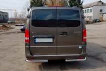 Mercedes Vito/V-class W447 2014- Protection Arriere Coins AK003 (Inox) photo 2