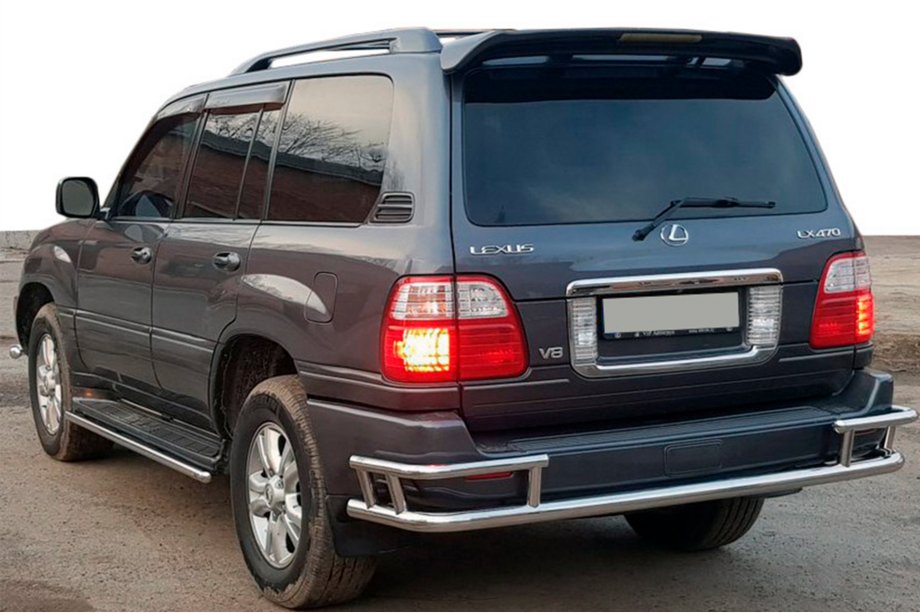 Lexus LX470 1998-2007 Protection Arriere AK009-15 (Inox) Image