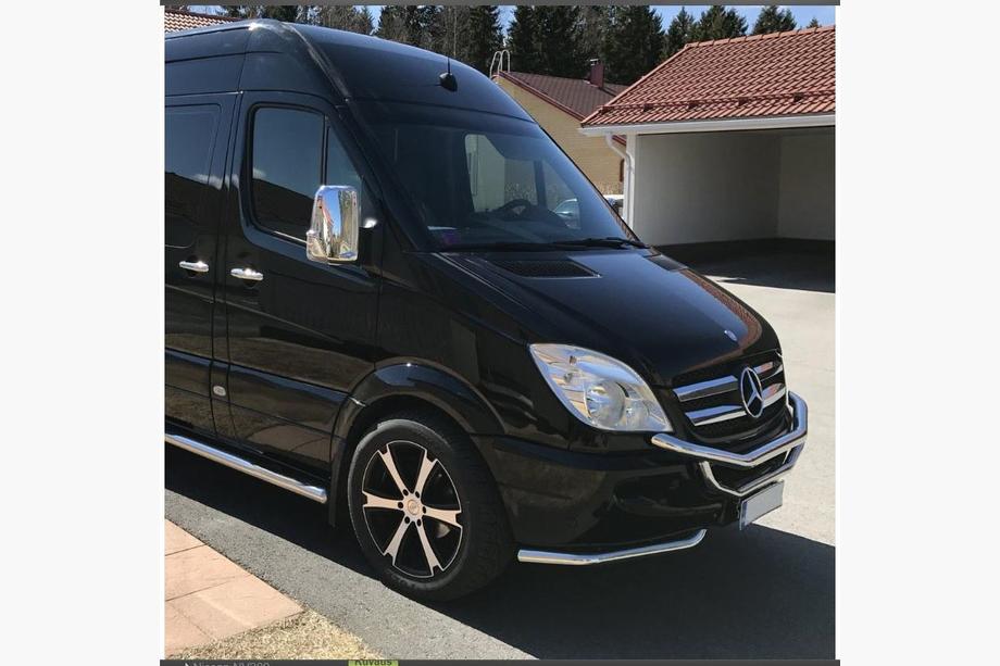 Mercedes Sprinter W906 2006–2018 Pare-buffle OM3-2 (2013+, Inox) Supérieur et inférieur Photo 4