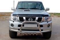 Nissan Patrol Y61 1997-2011 Pare-buffle QT007 (Inox) photo 1