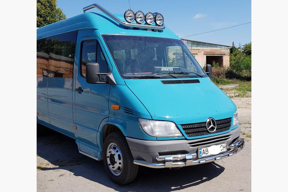Mercedes Sprinter W901/902/903/904/905 1995–2006 Protection Avant ST015-2 (Inox) Photo 6