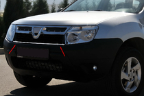 Dacia Duster 2008-2018 Baguette de calandre 2008-2014 (inox) photo 1