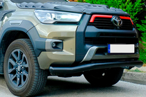 Toyota Hilux 2015- Protection avant Texas pour 2020+ (76mm, noir) photo 2