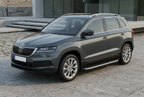 Skoda Karoq 2018- Marchepieds Latéraux BlackLine (2 pcs, Aluminium) photo 1