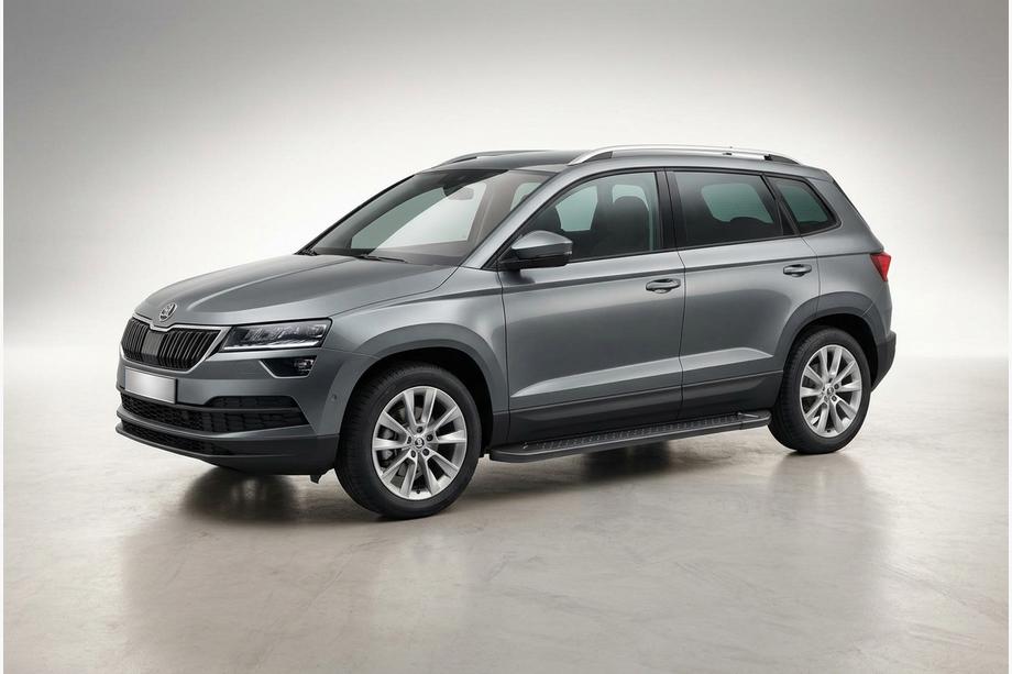 Skoda Karoq 2018- Marchepieds Latéraux Allmond Black (2 pcs, Aluminium) Image