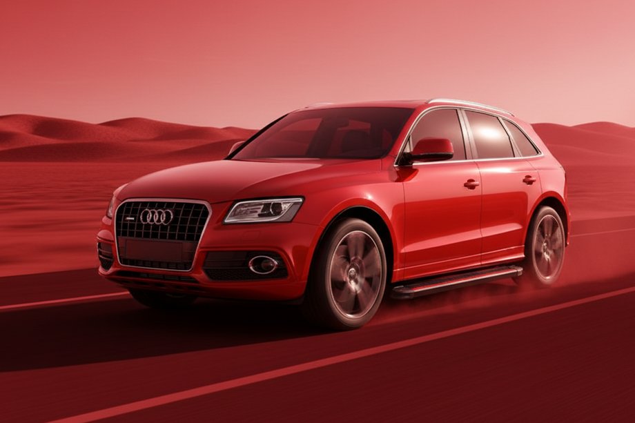 Audi Q5 2008-2017 Marchepieds Latéraux Maya Red (2 pcs, Aluminium) Image