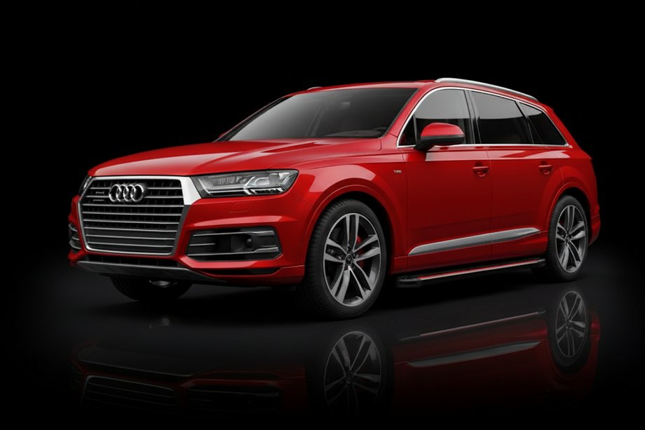 Audi Q7 2015–2026 Marchepieds Latéraux Maya Red (2 pcs, Aluminium) Image