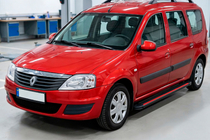 Dacia Logan MCV 2004-2014 Marchepieds Latéraux Maya Red (2 pcs, Aluminium) photo 3