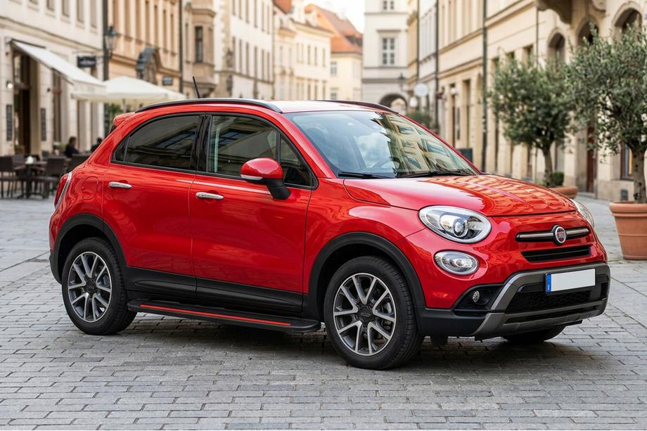 Fiat 500X 2014-2024 Marchepieds Latéraux Maya Red (2 pcs, Aluminium) Image