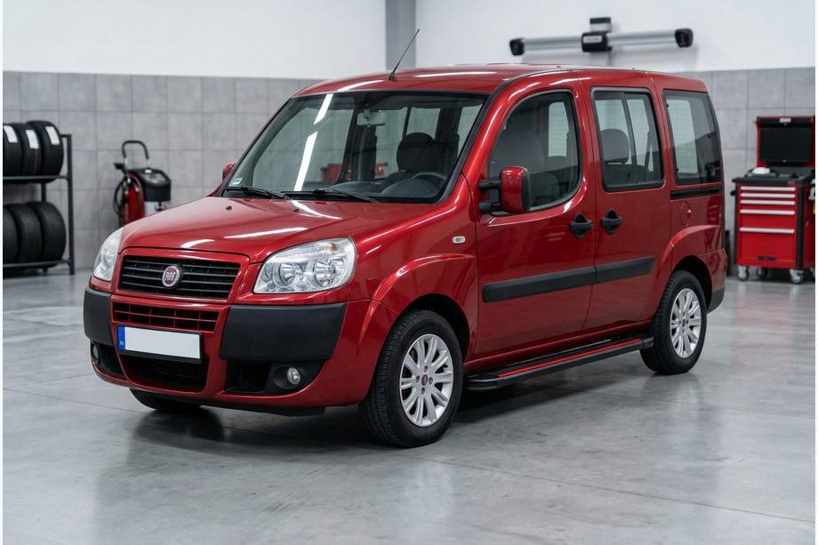 Fiat Doblo I 2005-2010 Marchepieds Latéraux Maya Red (2 pcs, Aluminium) Image