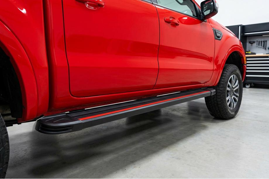 Ford Ranger 2007-2011 Marchepieds Latéraux Maya Red (2 pcs, Aluminium) Image