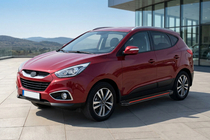 Hyundai IX-35 2010-2015 Marchepieds Latéraux Maya Red (2 pcs, Aluminium) photo 1