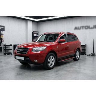 Marchepieds Latéraux Maya Red-Black (2 pcs, Aluminium) Hyundai Santa Fe 2 2006-2012 photo 1