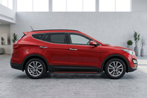 Hyundai Santa Fe 3 2012-2018 Marchepieds Latéraux Maya Red (2 pcs, Aluminium) photo 1