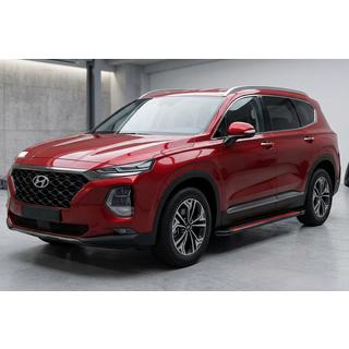 Marchepieds Latéraux Maya Red (2 pcs, Aluminium) Hyundai Santa Fe 4 2018-2023 photo 1