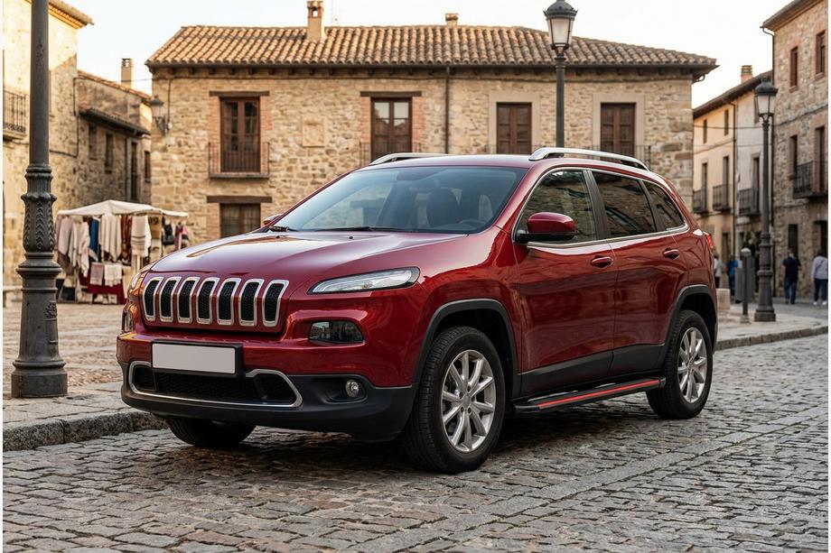 Jeep Cherokee KL 2013- Marchepieds Latéraux Maya Red (2 pcs, Aluminium) Image