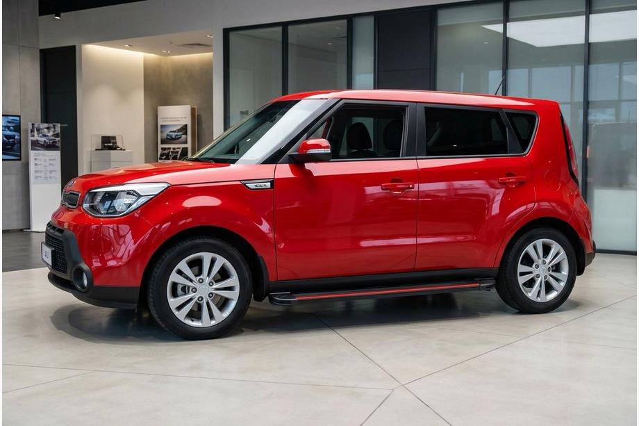 Kia Soul II 2013-2018 Marchepieds Latéraux Maya Red (2 pcs, Aluminium) Photo 1