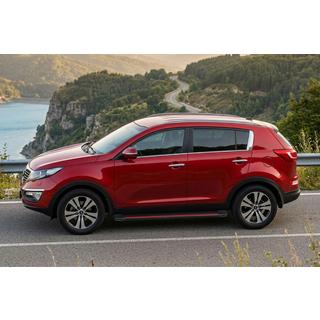 Marchepieds Latéraux Maya Red-Black (2 pcs, Aluminium) Kia Sportage 2010-2015 photo 1