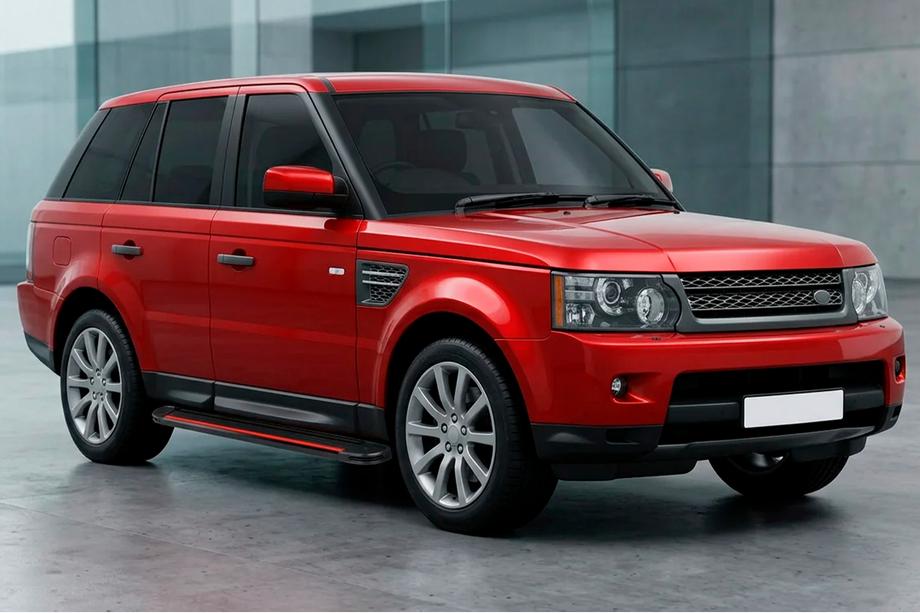 Range Rover Sport 2005-2013 Marchepieds Latéraux Maya Red (2 pcs, Aluminium) Image