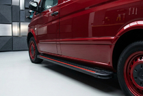 Mercedes Vito/V-class W447 2014- Marchepieds Latéraux Maya Red-Black (2 pcs, Aluminium) Courte et Moyenne photo 1