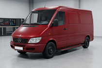 Mercedes Sprinter W901/902/903/904/905 1995–2006 Marchepieds Latéraux Maya Red (2 pcs, Aluminium) Empattement Long photo 1