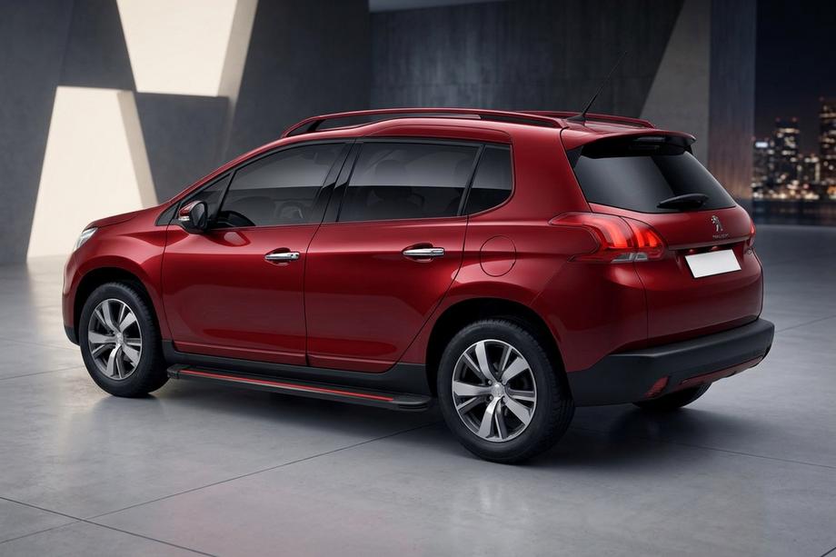 Peugeot 3008 2008-2016 Marchepieds Latéraux Maya Red (2 pcs, Aluminium) 2014-2016 Image