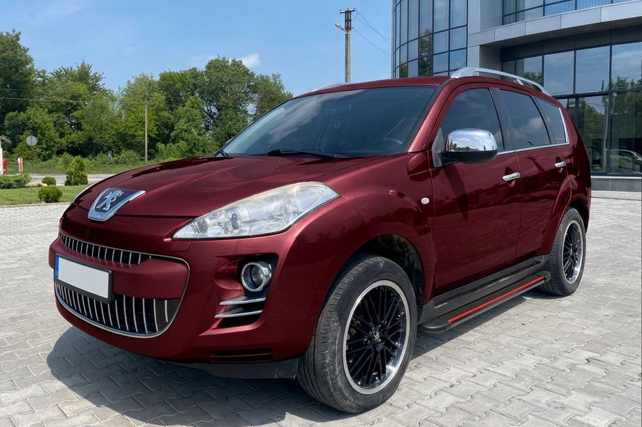 Peugeot 4007 2007-2013 Marchepieds Latéraux Maya Red (2 pcs, Aluminium) Image