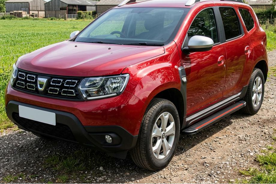 Renault Duster 2018-2024 Marchepieds Latéraux Maya Red (2 pcs, Aluminium) Image