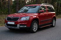 Skoda Yeti 2009-2017 Marchepieds Latéraux Maya Red (2 pcs, Aluminium) photo 1