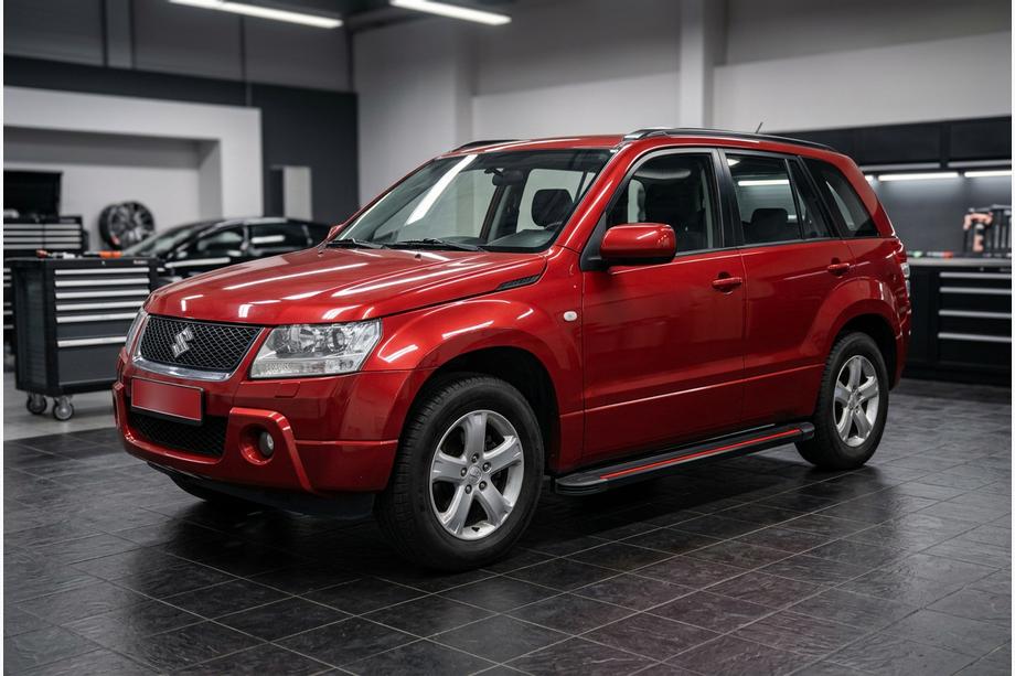 Suzuki Grand Vitara 2005-2017 Marchepieds Latéraux Maya Red (2 pcs, Aluminium) Photo 1