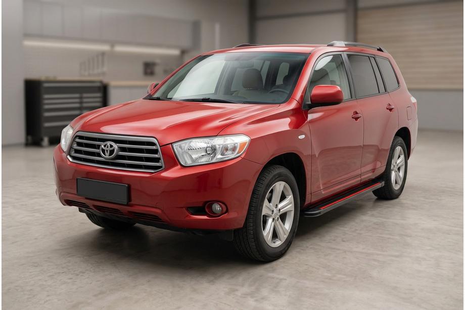 Toyota Highlander 2008-2013 Marchepieds Latéraux Maya Red (2 pcs, Aluminium) Image