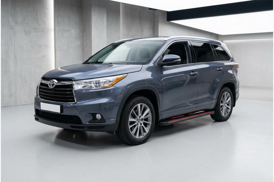 Toyota Highlander 2013-2019 Marchepieds Latéraux Maya Red (2 pcs, Aluminium) Image