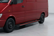 Volkswagen LT 1995-2006 Marchepieds Latéraux Maya Red (2 pcs, Aluminium) Empattement Long photo 1