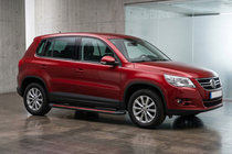 Volkswagen Tiguan 2007-2016 Marchepieds Latéraux Maya Red (2 pcs, Aluminium) photo 1