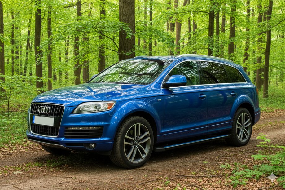 Audi Q7 2005-2015 Marchepieds Latéraux Maya Blue (2 pcs, Aluminium) Image