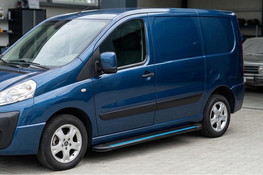 Citroen Jumpy 2007–2017 Marchepieds Latéraux Maya Blue (2 pcs, Aluminium) Image