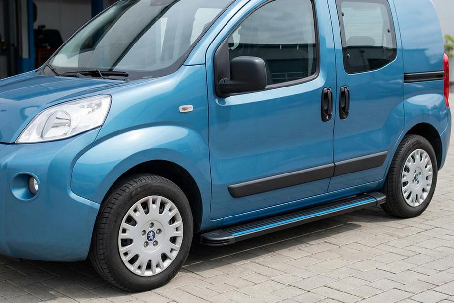 Citroen Nemo 2007-2017 Marchepieds Latéraux Maya Blue (2 pcs, Aluminium) Image