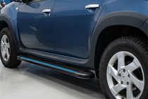 Dacia Duster 2008-2018 Marchepieds Latéraux Maya Blue (2 pcs, Aluminium) photo 1