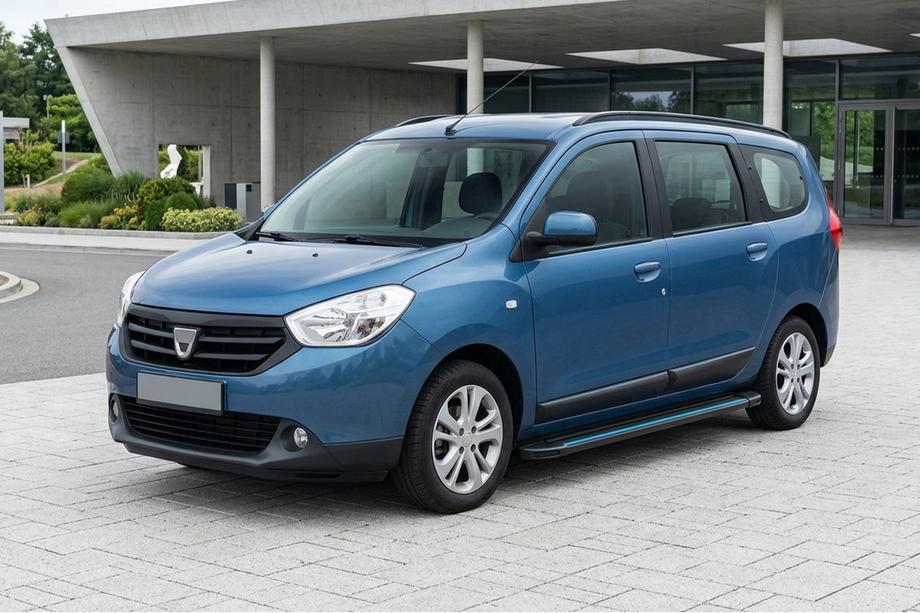 Dacia Lodgy 2012-2022 Marchepieds Latéraux Maya Blue (2 pcs, Aluminium) Image
